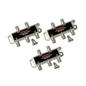 Antronix CMC2004H 4-Way- (3) Pack - Horizontal Splitter (4) 7db Coaxial Ports 5-1002 MHz
