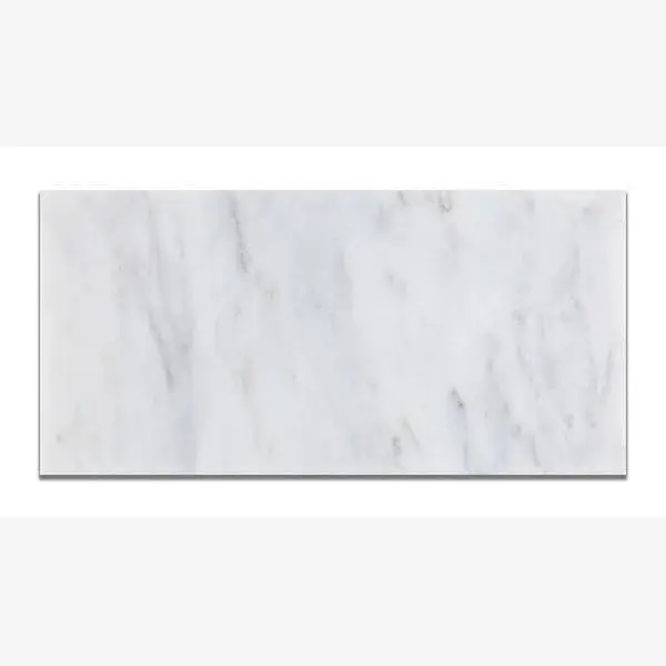 Calacatta Prestige (Asian Statuary) 6x12 Polished/Honed Subway Tile Sample