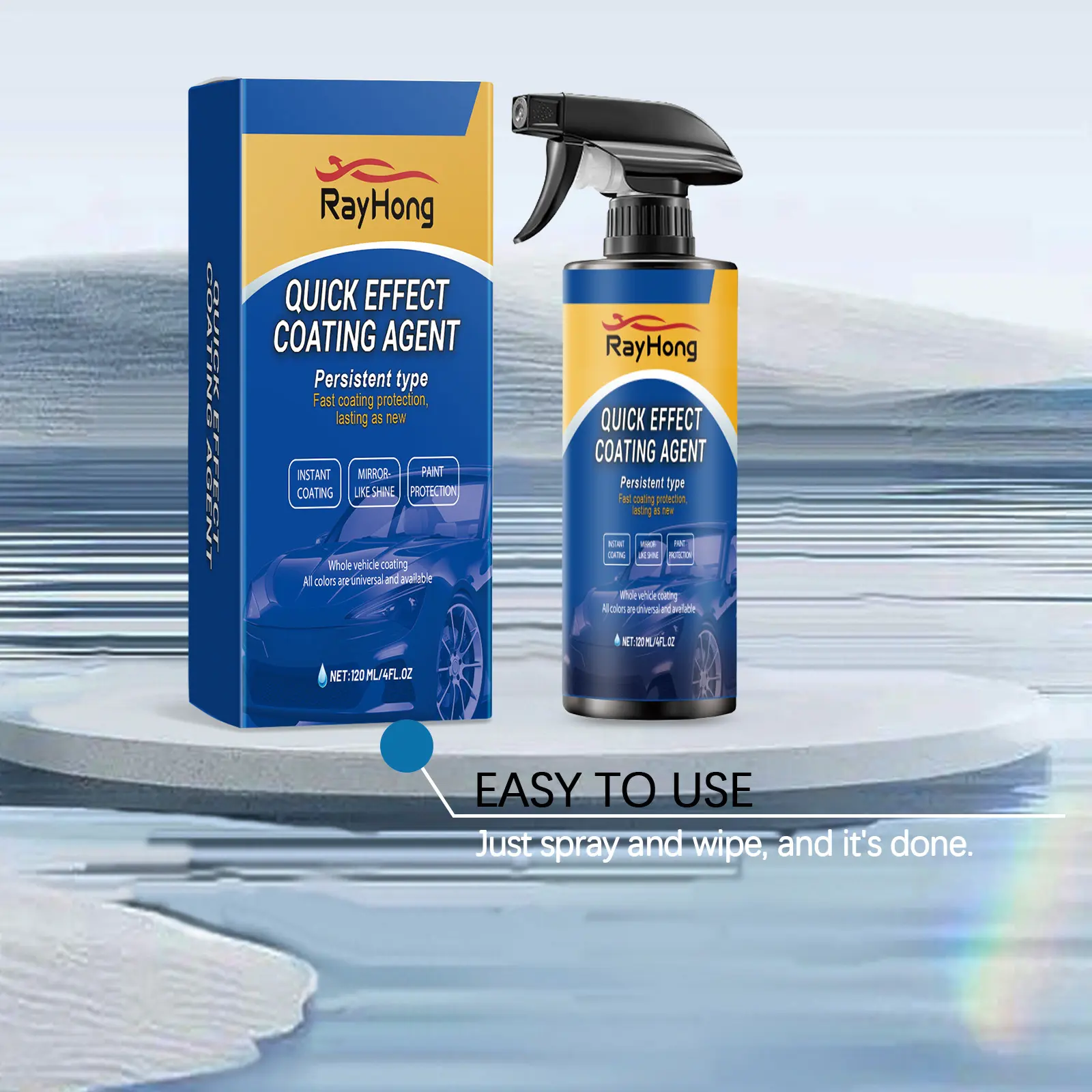 Car Coating Spray-Advanced Automobile Quick-acting Coating Agent With Dust -Proof and Glazing Effects -Long Lasting Car Paint Waxing Solution For a Showroom Shine