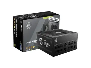 MSI MAG A850GL PCIE5, Fully Modular Compact Gaming 850W Power Supply, 80+ Gold, ATX 3.1 & PCIe 5.1 Ready, Native Dual-color 12V-2x6 cable, 10 Year Warranty