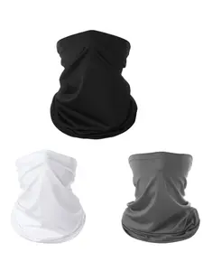 3-Pack Summer Sunscreen Ice Silk Neck Gaiter Face Mask, Breathable Sun Protection Headband Scarf for Cycling, Multifunctional Face Cover Neck Tube for Outdoor Hiking and Fishing, All Seasons, Outdoor Sports Mask