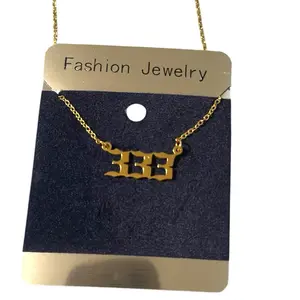 ANGEL NUMBER NECKLACE - Fashion Jewelry with Gold Chain and Unique Design
