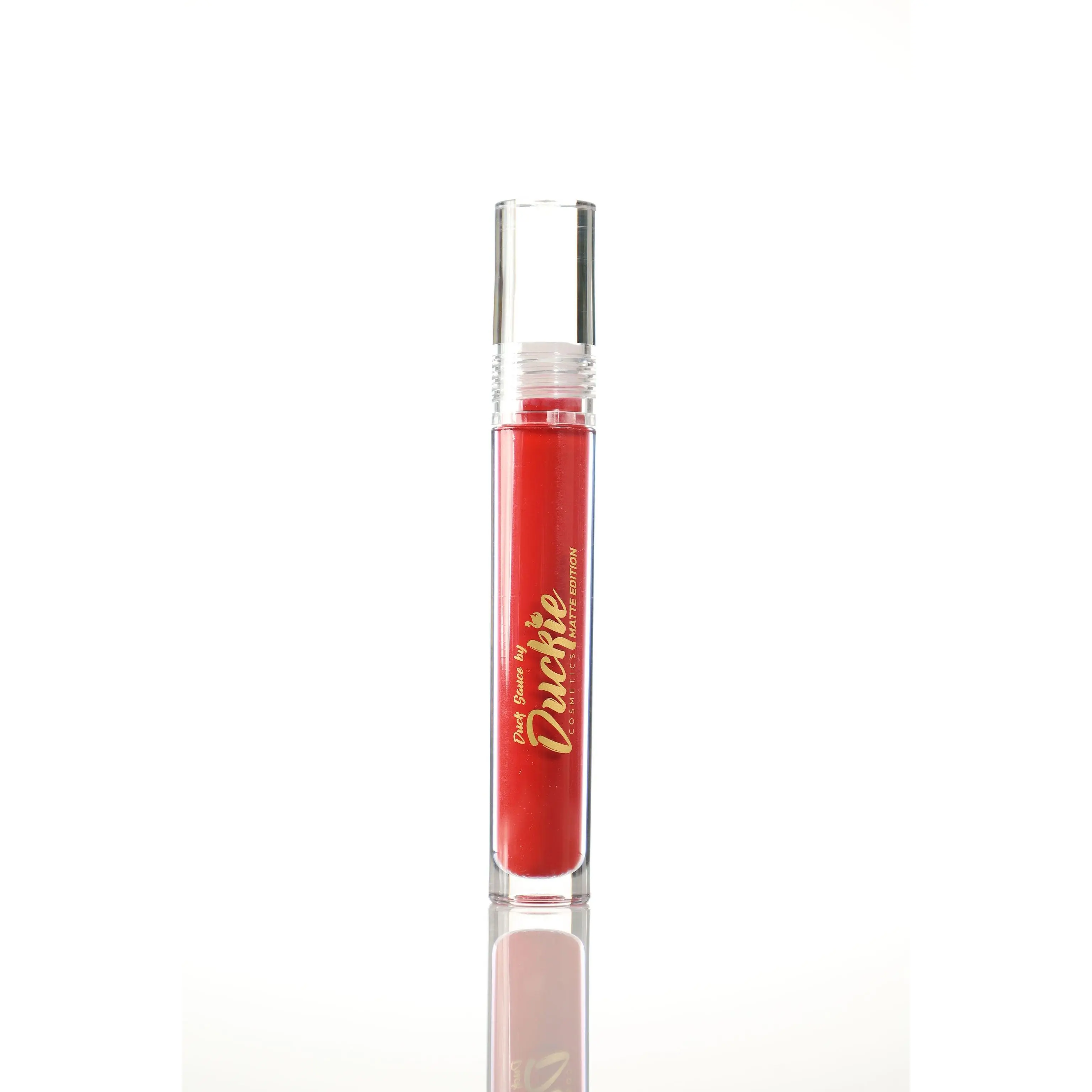 Duck Sauce Valley Matte Lipstick - Bold Red Color for Smooth & Confident Lips - Empowering Statement Makeup
