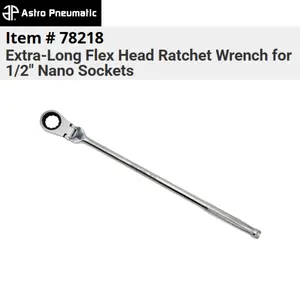 Astro Pneumatic Extra-Long Flex Head Ratchet Wrench for 1/2″ Nano Sockets #78218