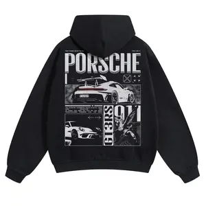 911 GT3 RS Unisex pure cotton sweatshirt, Soft Oversized Fit, good graphic hoodies, Racing Car Pattern Street Wear Car Meet, Gift for Boyfriend, Men's gifts