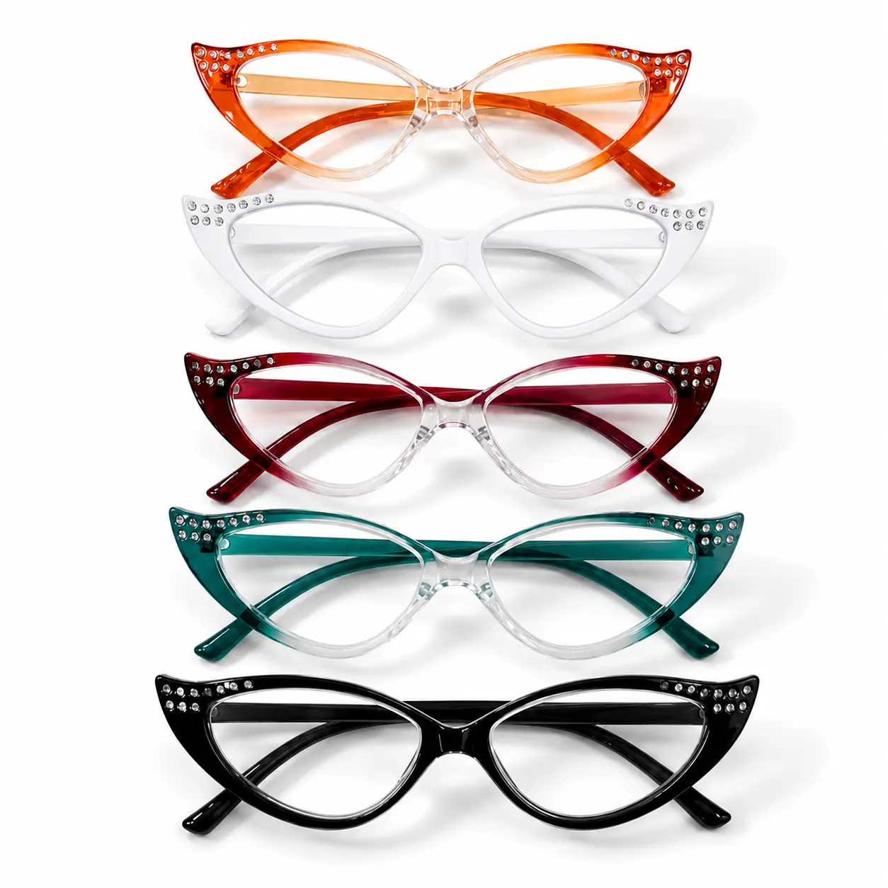 Blue Light Blocking Reading Glasses for Women & Men, HD Clear Lens Readers with UV Protection, Square Frame, Free Anti-Lost Lanyard