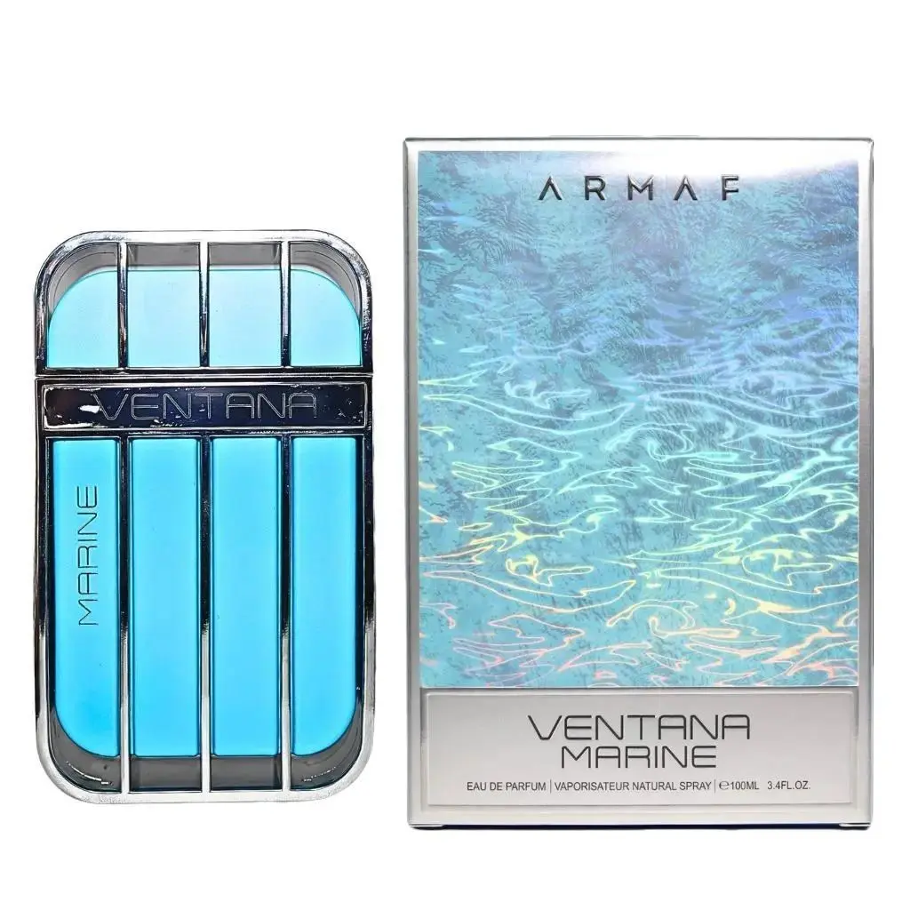 Armaf Ventana Marine Eau de Parfum, Fresh Spicy Aromatic Fragrance with Citrus and Wood Notes, Unisex Perfume Spray, 3.4 fl oz, Aromatic Scents, Single Item, Unisex Fragrance, Adults, Spray On Skin, Bottle, Liquid, Edp, Long Lasting