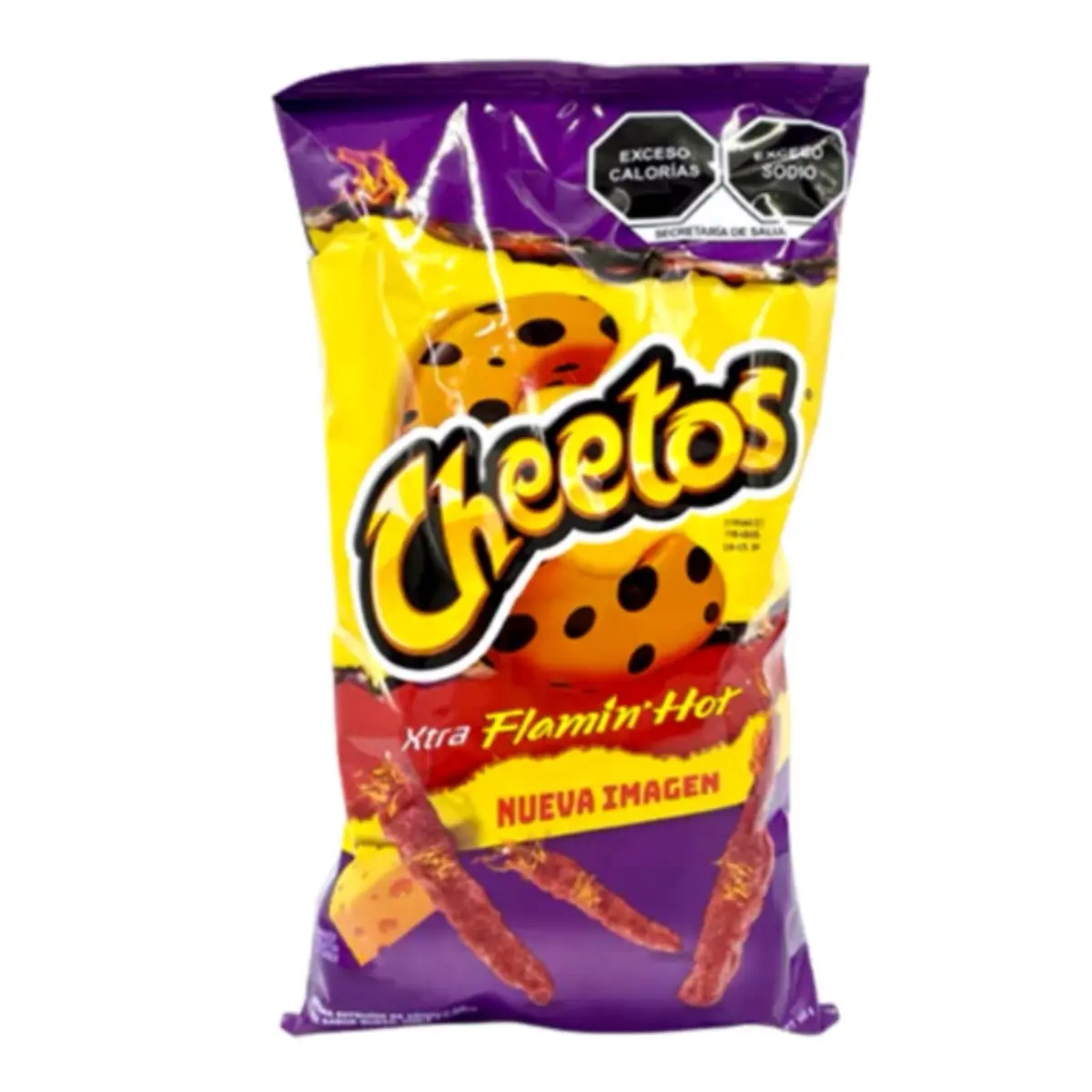Cheetos Xtra Flaming Hot Snack, Dry, 55g Chilli Crispy
