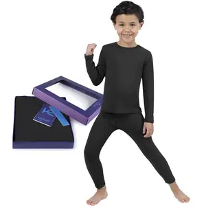 Thermal Underwear for Kids Thermals Top and Bottom Set Boys Thermal Underwear Set Kids Long Underwear Base Layer Kids Pajamas