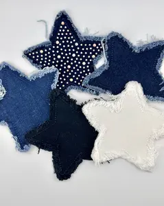 Denim Star Patch Iron On Game Day Accessory for Jeans & Jackets Easy Application Denim Friendly Eye Catching Design