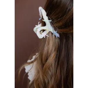 Rainbow Bows Claw Clip