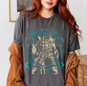 Bioshock Anime Graphic Shirt, Japanese Art Manga Tee, Unisex Otaku Style Top, Streetwear Fashion T-shirt