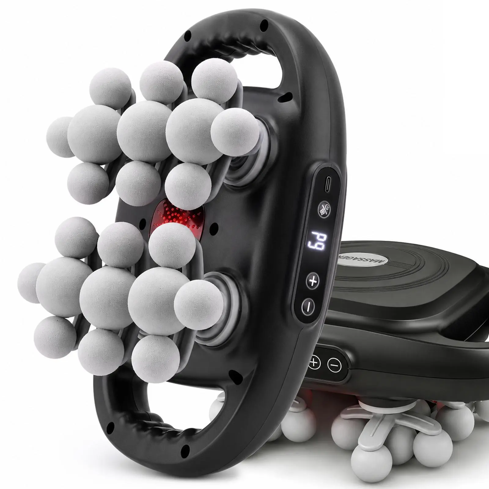 22-Head Deep Tissue Percussion Massage Gun - 9 Speed Levels Professional Quiet Handheld Massager for Muscle Pain Relief & Relaxation, Targeting Back, Neck, Shoulders