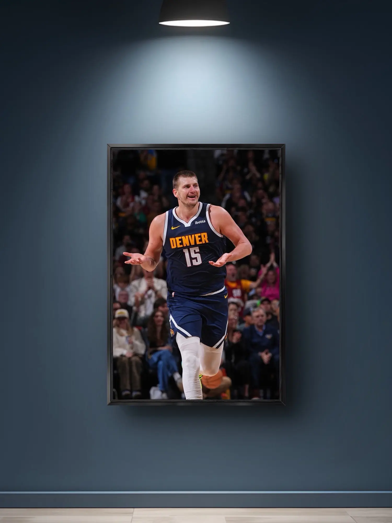Nikola Jokic Poster - Denver Nuggets Poster Print NBA Poster, Sports Poster, NBA Fans, Basketball Gift, Sports Bedroom Posters