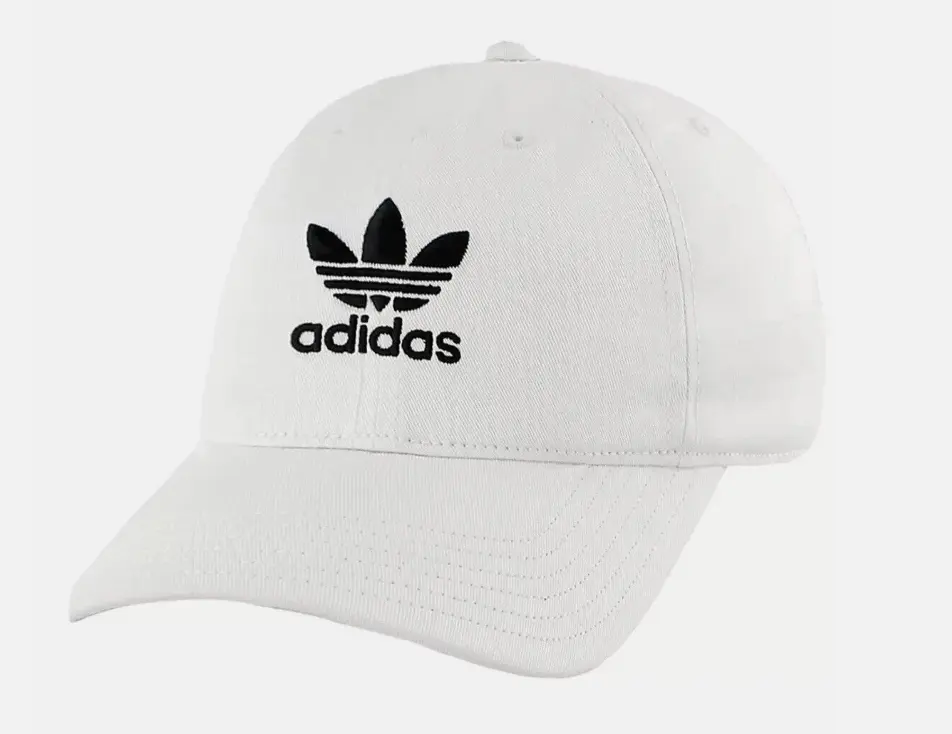 Adidas Men's Originals Relaxed Hat, Adjustable Back Strapback, Embroidered Logo, Male Fit, Packable Size OSFA