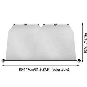 Newly upgraded version，Retractable car Sun Shade Windshield, Visor for UV Rays and Heat Protection, 2 Pieces Collapsible Front Window Sunshade with Suction Cups, Foldable