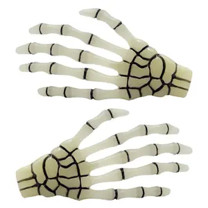 Skeleton Bone Hands Hairslides Glow Clip
