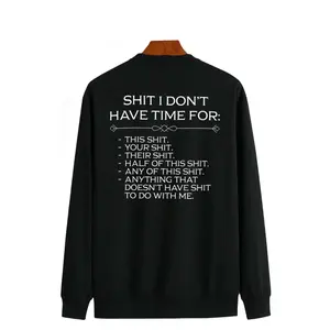 Summer Long Sleeve Sweatshirt for Men – Casual Crew Neck with Bold Statement Graphic Print