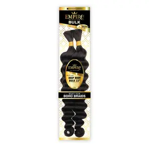 Sensationnel Human Hair Braids Empire Deep Body Bulk 22"