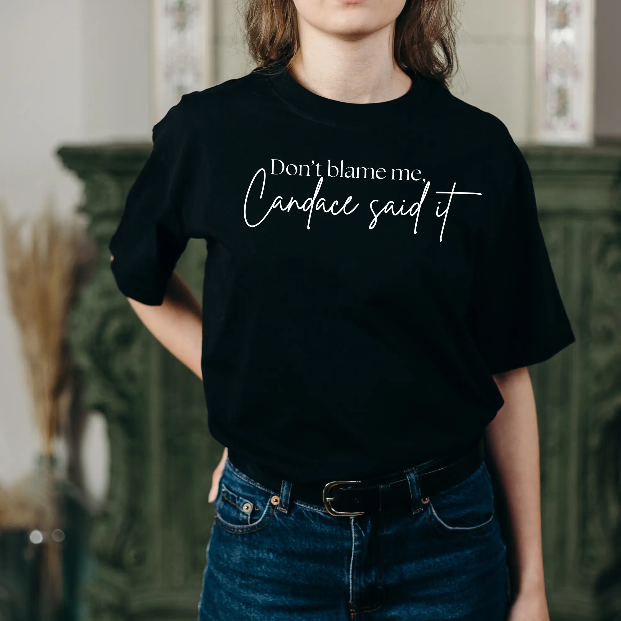 Candace Owens Inspired "Don't Blame Me" Graphic Tee for Men & Women - Funny Conservative Shirt with Bold Statement Design