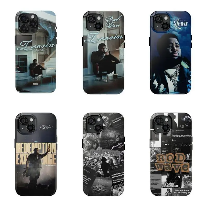 Rapper Rod Wave Last Lap Tour 2026 Hip Hop Collage Heavy Duty Tough Phone Case Shockproof Drop Protection Durable Hard Cover Aesthetic Gift for iPhone 11 12 13 14 15 16 17 Pro Max Plus