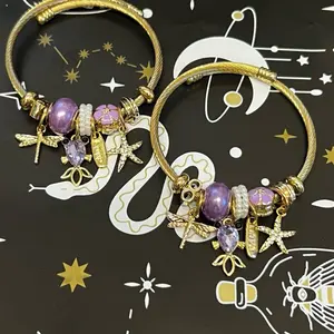 Dragonfly Fish Star  Twisted Wire fashion Bracelet 1pc