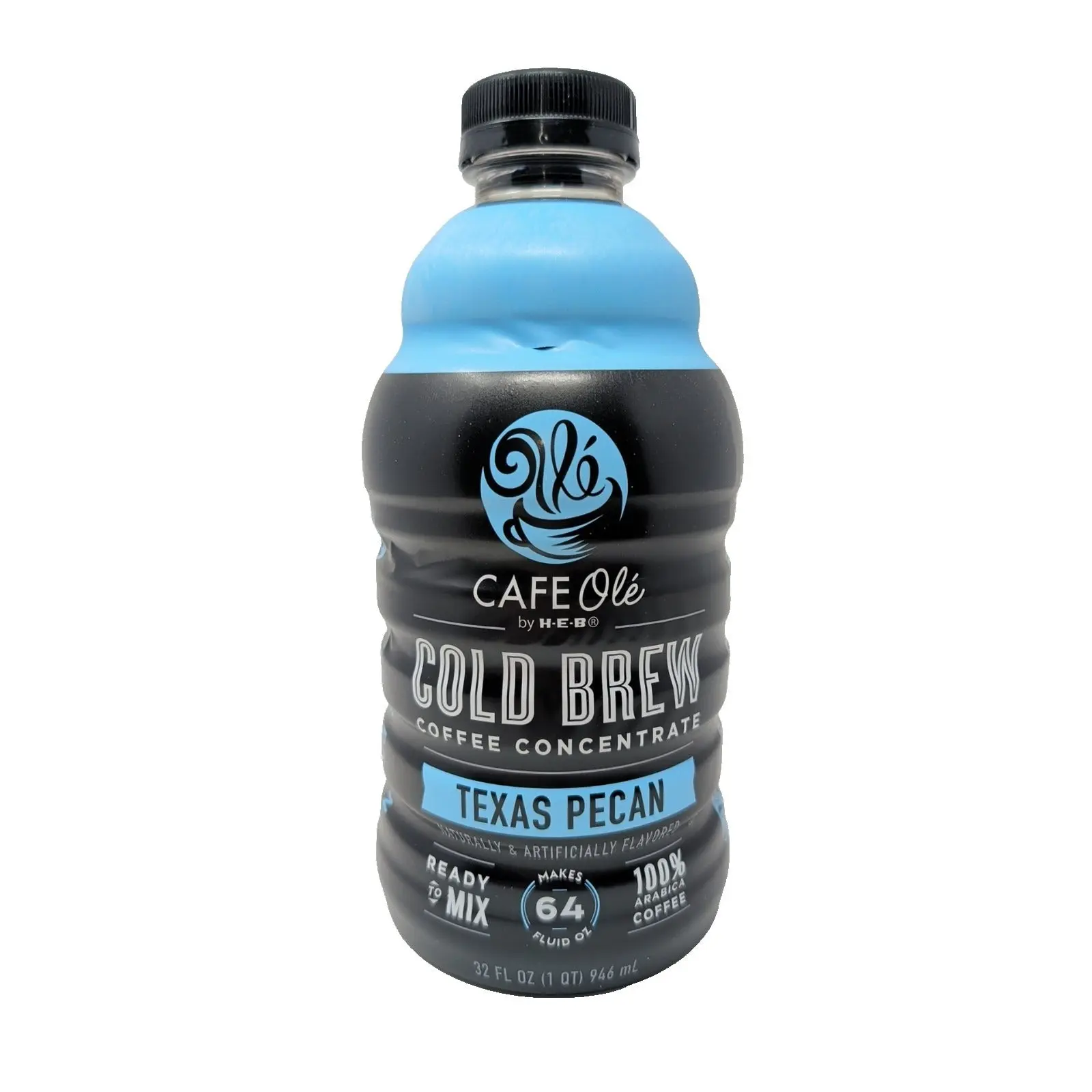 Cafe Ole By HEB Texas Pecan Cold Brew Coffee Concentrate 32 Ounce Plastic Bottle