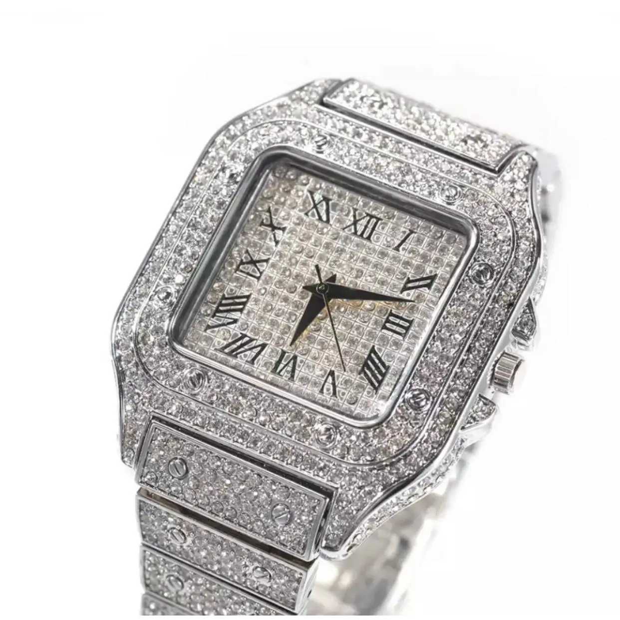 Bust Down Square Watch