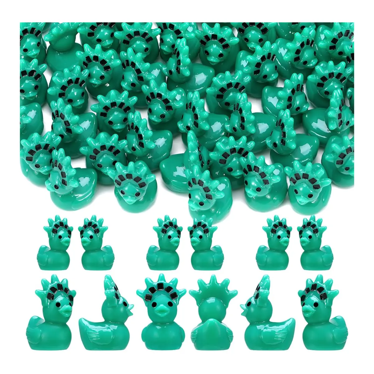 50PCS Statue of Liberty Mini Ducks – Patriotic Resin Duck Figurines Set