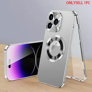 Metal Full Body Anti-Drop Phone Case for iPhone 16 Pro Max, 16, 15 Pro Max, 14, 13, 12, 11, Durable Protection Cover, Shockproof Phone Cover