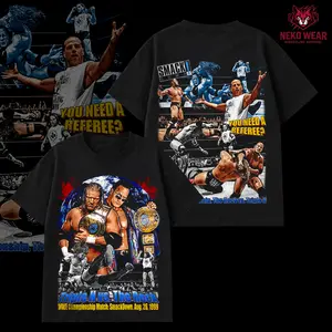 WWE The Rock vs Triple H Retro Wrestling T Shirt Hoodie, Vintage Graphic Tee Oversized Hoodie, Legendary Attitude Era Showdown, Y2K Streetwear Style, Unisex Cotton, Wrestling Fan Merch Gift
