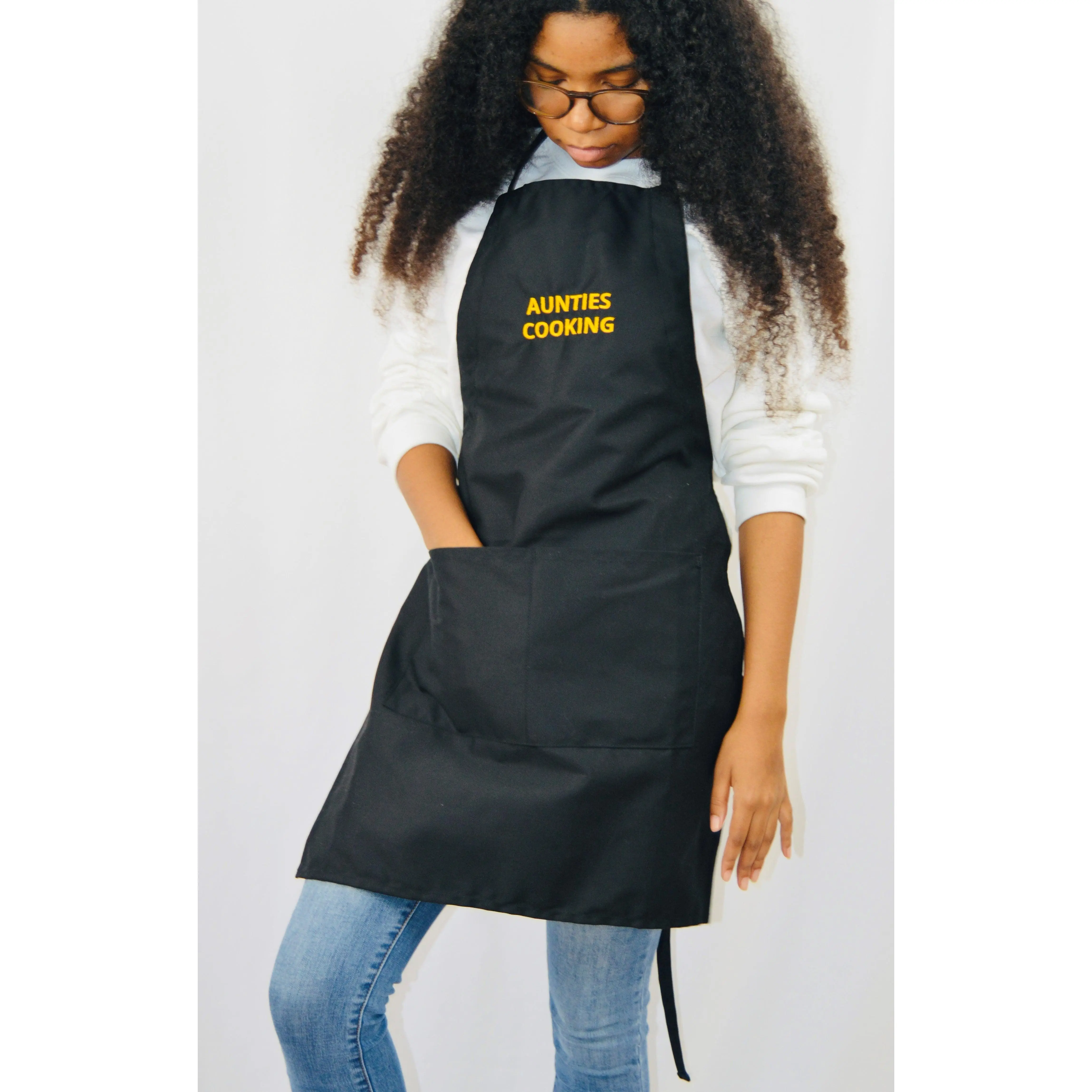 Aunties Cooking Embroidered Apron