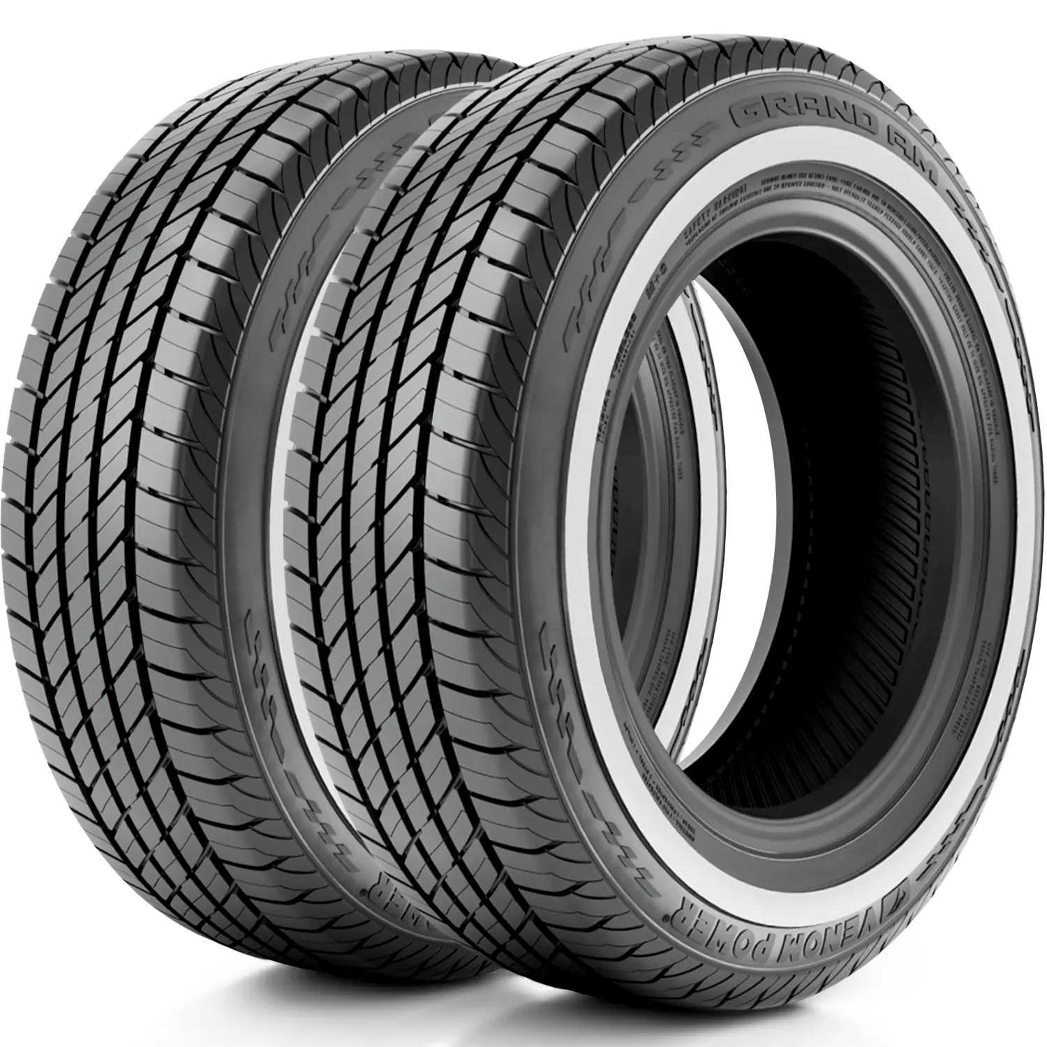 2 Tires Venom Power Grand AM 215/75R15 100S AS A/S All Season