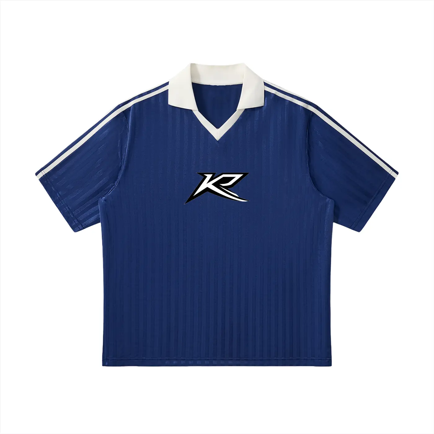 Collar Striped Soccer Jersey