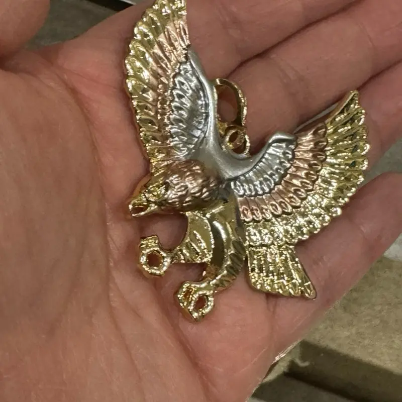 Eagle Maximalist Pendant with Necklace - Gold Eagle Design, Simple and Elegant Style