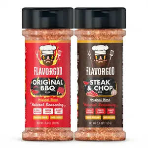 FlavorGod Rubs Combo Pack - Flavorful Spices in a Convenient Packaging for Your Cooking Needs Herbs Natural