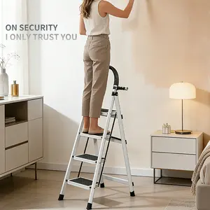 Heavy Duty Step Ladder, Lightweight Foldable Stool for Adults, Small Ladder Ideal for Kitchen and Home Use, Durable Folding Step Stools, Portable Kitchen Ladders with Sturdy Constructio