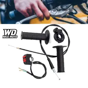 WD NICE MOTO 22mm Twist Throttle Handle Grip Kit, Cable On/off Switch, for 125cc 150cc 250cc Atv Dirt Quad Pit Bike