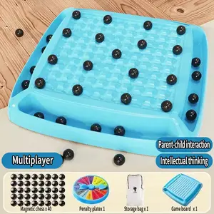 Magnetic Chess Set, Two-Person Magnetic Board Game, Family Interactive Strategy Game, Kids Educational Magnet Table Game, Adults & Children