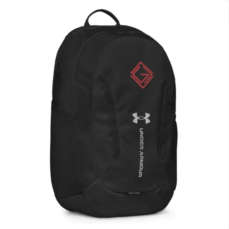 Under Armour Hustle 5.0 Backpack - Black with Gods greater Than The highs and Lows Logo - Durable and Spacious for Everyday Use