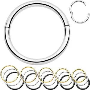 20 Gauge Implant Grade Titanium Half Closure Hinged Segment Ring