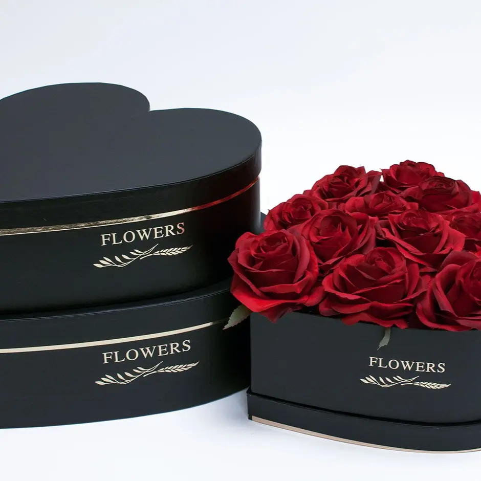 Heart Shape Flower Boxes Set of 3