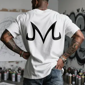 Urban Street Dragon Ball DBZ Majin Buu Unisex Summer outfits men streetwear 80s 90s graphic tees cotton Anime funny tshirt men gifts Casual Fabric