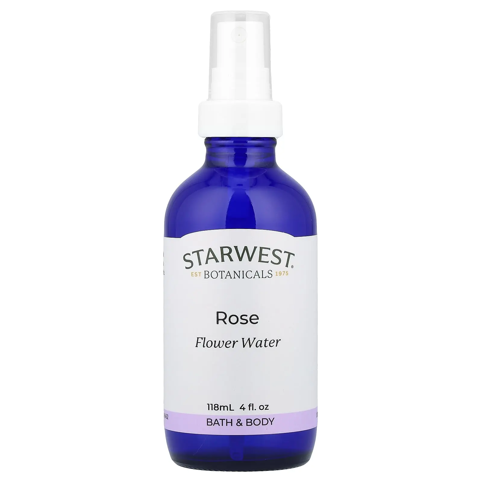 Starwest Botanicals Rose Flower Water, 4 fl oz (118 ml)