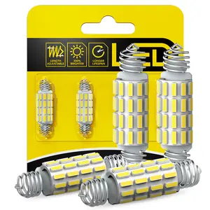 AUXITO 578 LED Bulbs 211-2 212-2 Festoon Bulb 39mm 41mm 42mm LED Lights Bulb 6500K White Extremely Bright 4014 SMD for Car Truck LED Interior Dome Map Door Courtesy Lights License Plate Bulbs