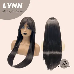 JBEXTENSION 28 Inches Long Straight Women Fashion Wig with Bangs LYNN