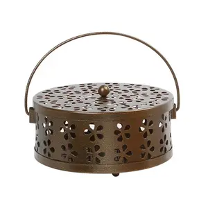 Thickened Mosquito Coil Holder with Cover, Fireproof Home Mosquito Coil Tray, Outdoor Fireproof Mosquito Coil Plate, Durable and Safe