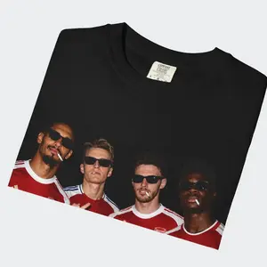 Ars Soccer 2026 Champion Gangz Shirt, Comfort Colors Funny Gunners Graphic Tee, Sport Lovers T-Shirt, Rice Saka Fan, Gift for Red North London Fan Him Dad Brother