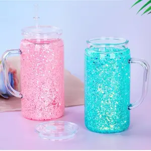 16 oz acyrlic snowglobe tumbler