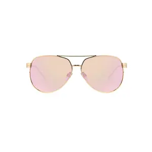 Foster Grant Women's Aviator Fashion Sunglasses Rose Gold